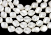 Perle Swarovski twisted, white pearl, 9x8mm - x10