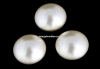 Swarovski, cabochon perla cristal, cream, 8mm - x2