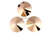 Swarovski, rivoli, rose gold, 10mm - x2