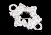 Link steaua lui David, argint 925, 12x9x1.7mm - x1