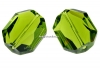 Swarovski, margele graphic, olivine, 18mm - x1