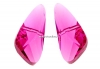 Swarovski, margele aripa, fucsia, 23x10mm - x1