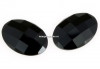 Swarovski, cabochon, jet, 18x13mm - x1