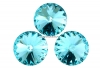 Swarovski, rivoli, light turquoise, 12mm - x2