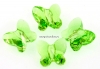 Swarovski, margele fluture, peridot, 10mm - x2