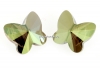 Swarovski, margele fluture, iridescent green, 10mm - x2