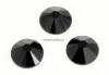 Swarovski, cabochon, jet, 6mm - x4