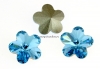 Swarovski, fancy floare, aquamarine, 6mm - x2