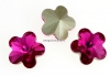 Swarovski, fancy floare, fuchsia, 6mm - x2