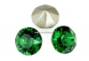 Swarovski, chaton SS, dark moss green, 8mm - x2