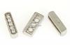 Distantier 2 siraguri, argint 925 placat cu rodiu, 12x3mm - x1