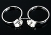 Baza inel, argint 925, marime 17.7mm, pt. cabochon 8mm - x1