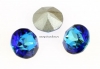 Swarovski, chaton SS29, bermuda blue, 6mm - x4