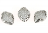 Margele décor argint 925 placat cu rodiu, 11.5x9mm - x1