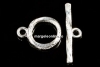 Incuietoare toggle argint 925 placat cu rodiu, 13.7mm - x1