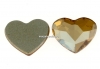 Swarovski, cabochon inima, golden shadow, 10mm - x1