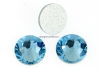 Swarovski, cabochon, aquamarine, 6mm - x4