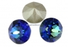 Swarovski, chaton SS45, bermuda blue, 10mm - x2