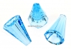 Swarovski, margele con Artemis, aquamarine, 12x10mm - x1