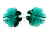 Swarovski, nasture margea, emerald, 10mm - x1