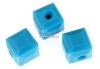 Swarovski, margele cub, turquoise, 8mm - x1