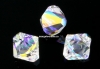 Swarovski, pandantiv bicon, aurore boreale, 6mm - x6