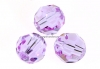 Swarovski, margele, rotund fatetat, violet, 8mm - x2