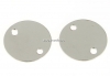Link pentru gravat, banut argint 925 rodiat, 10mm - x2