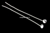 Tortite cercei argint 925, chaton  6mm, argint 925 - x1per