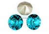 Swarovski, chaton PP10, blue zircon, 1.6mm - x20