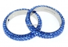 Swarovski, pave ring, sapphire, 18.5mm - x1