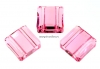Swarovski, margele stairway, light rose, 10mm - x1