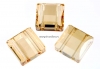 Swarovski, margele stairway, golden shadow, 10mm - x1
