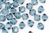 Swarovski, margele bicone, indian sapphire, 4mm - x20