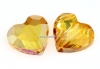 Swarovski, margele inima, metallic sunshine, 12mm - x2