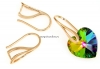 Tortite cercei, argint 925 placat cu aur roz, 20mm - x1per