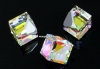 Swarovski, cabochon cub, aurore boreale calvz, 4mm - x1