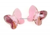 Swarovski, margele fluture, antique pink, 8mm - x2