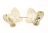 Swarovski, margele fluture, silver shade, 6mm - x2
