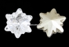 Swarovski, fancy edelweiss, crystal, 14mm - x1