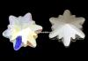 Swarovski, fancy edelweiss, aurore boreale, 14mm - x1