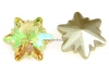 Swarovski, fancy edelweiss, luminous green, 14mm - x1