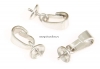 Sistem prindere pandantiv, argint 925 placat cu rodiu, 12x5mm - x1
