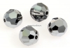 Swarovski, margele, rotund fatetat, light chrome, 4mm - x10