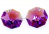Swarovski, pandantiv octogon, violet aurore boreale, 14mm - x1