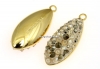 Swarovski, pand. pave placat cu aur, gold. sh. metallic gold, 20mm - x1