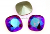 Swarovski, fancy square, fuchsia blue AB, 12mm - x1