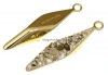 Swarovski, pand. pave placat cu aur, metallic gold, 30mm - x1