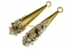 Swarovski, pand. pave placat cu aur, metallic gold, 30mm - x1