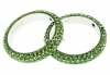 Swarovski, pave ring, peridot, 18.5mm - x1